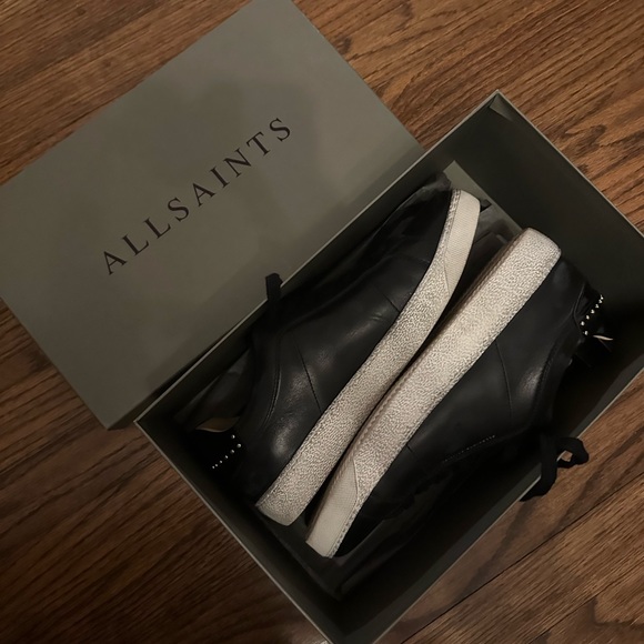 NWT AllSaints Sheer Stud Sneakers - Size US 10 - Picture 2 of 11